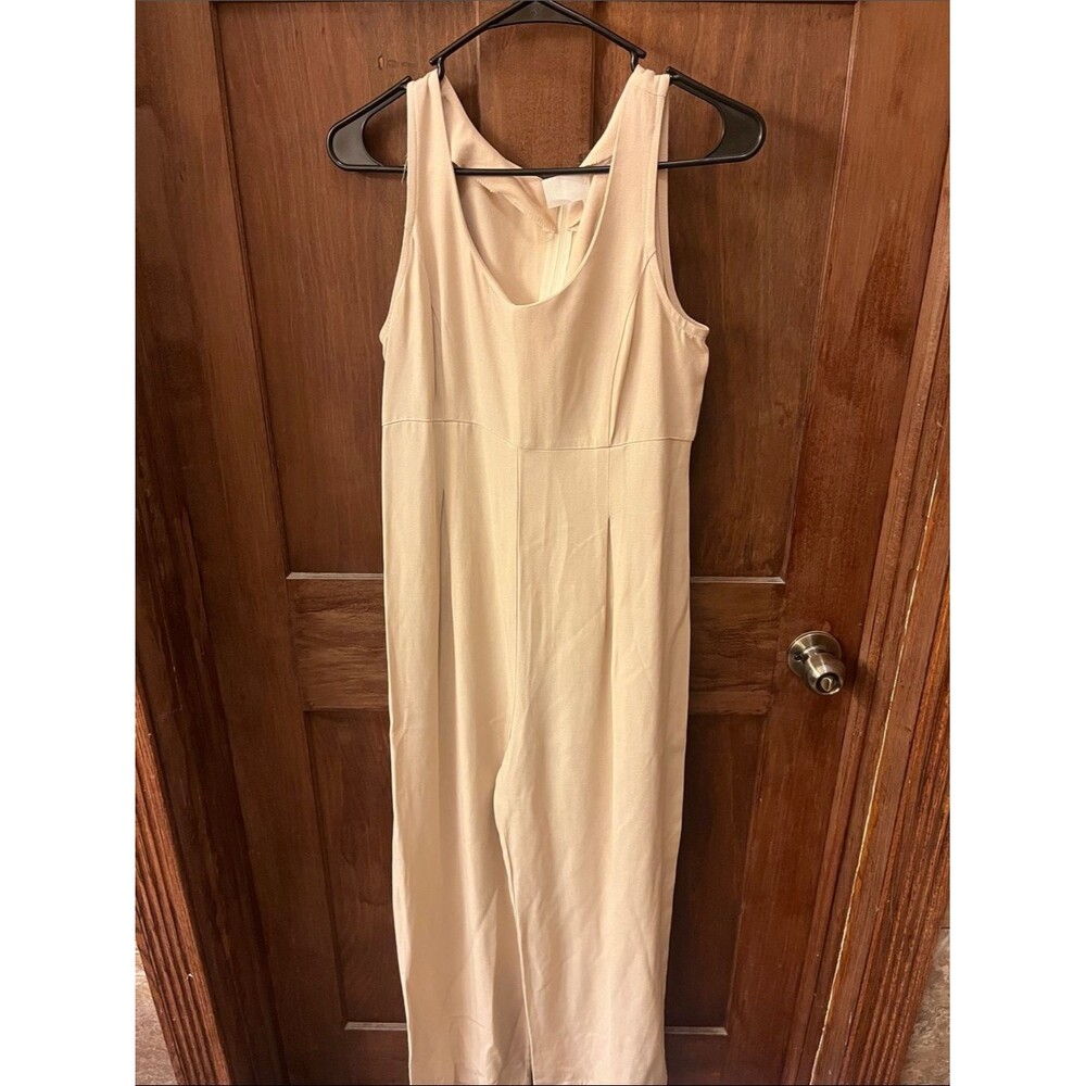 Unbranded Women's Cream and Tan Jumpsuit